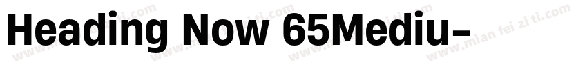 Heading Now 65Mediu字体转换